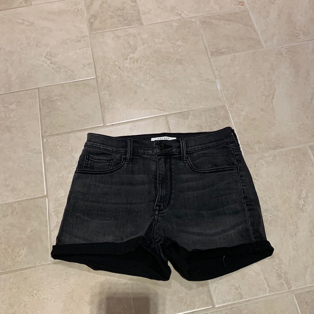 Pac Sun black denim shorts. The Shortie size 27